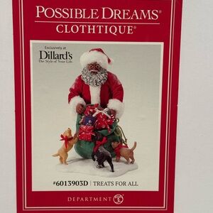 African American Possible Dreams Clothtique Santa Treats for All